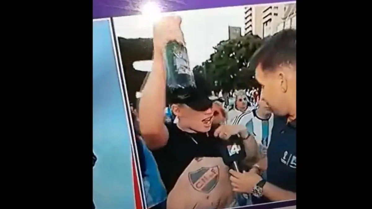 El hincha de Nacional que apareció en los festejos de Argentina en