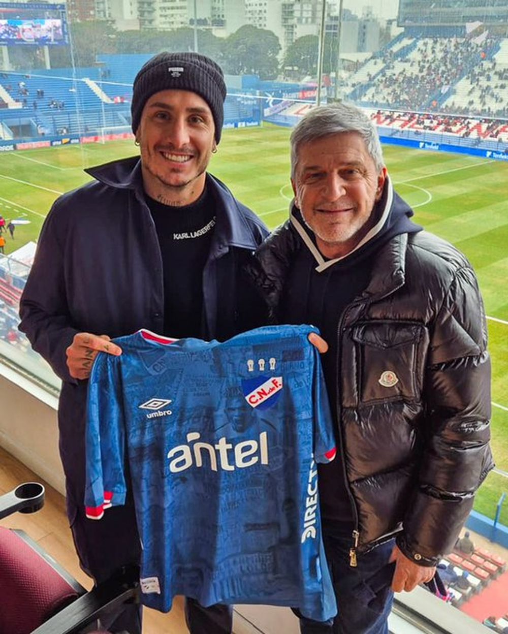 José María Giménez fue al Parque Central a ver a Nacional y se llevó un