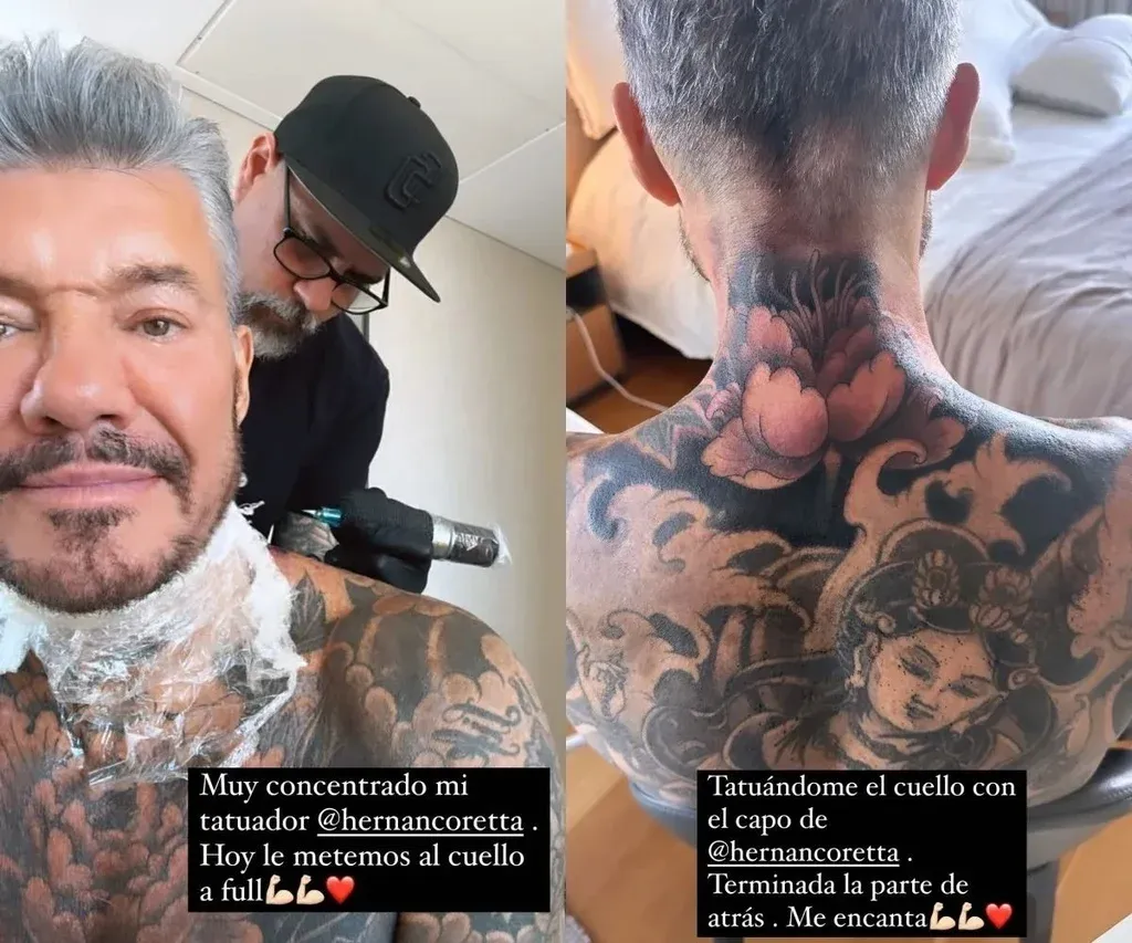 Tinelli volvió a tatuarse: el llamativo diseño que cautivó a sus seguidores