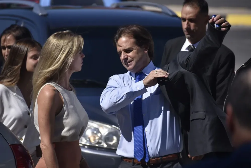 El presidente de la República junto a Ponce de León el pasado 1° de marzo de 2020