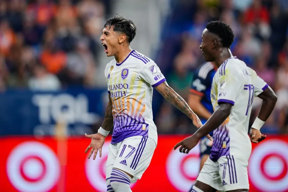Facundo Torres celebra el gol de Orlando City ante Cincinnati