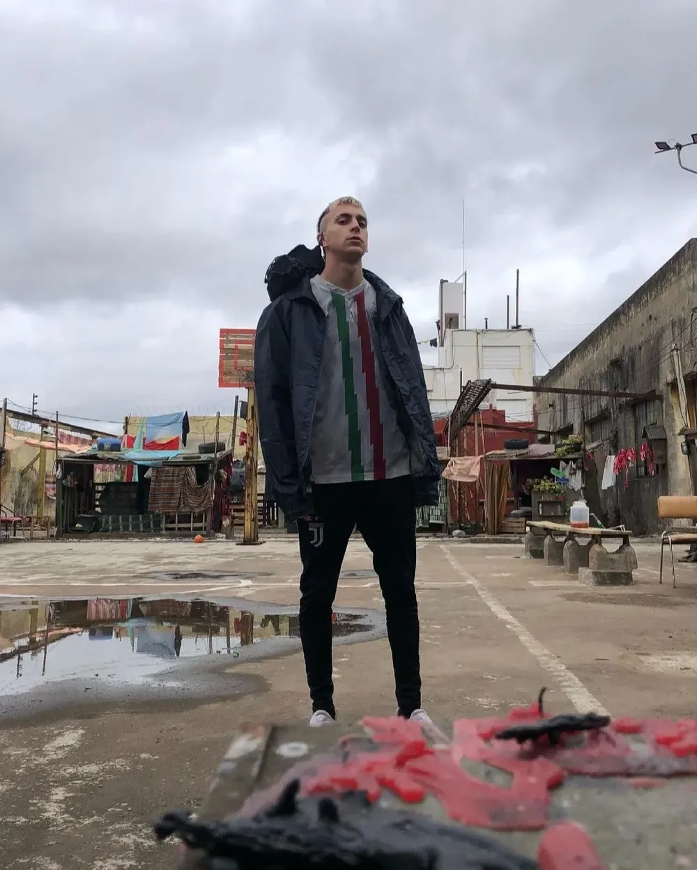 Gabriel Gerez en su actuación en la serie El Marginal