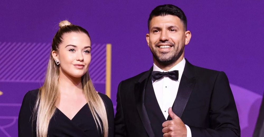 El Kun Agüero y su novia, Sofía Calzetti