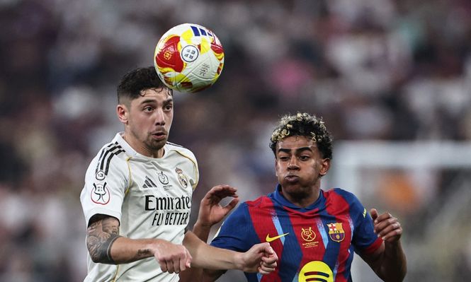 Federico Valverde y Lamine Yamal&nbsp;