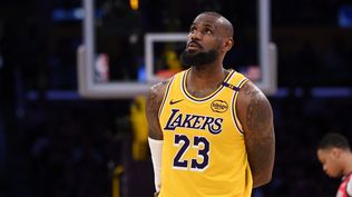 LeBron James en el partido que logró su récord histórico