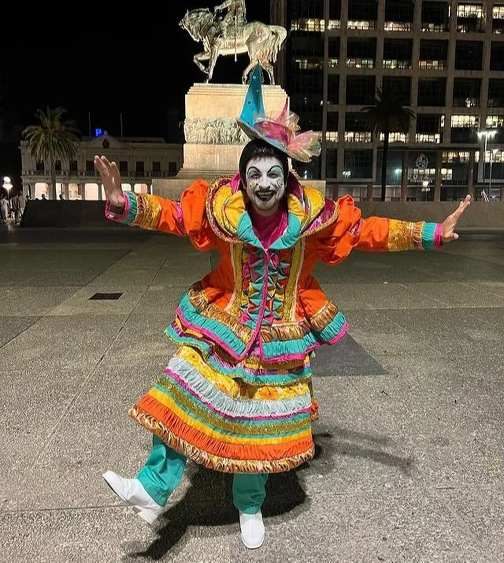 Gastón Rusito González en el Carnaval 2023 con La Nueva Milonga