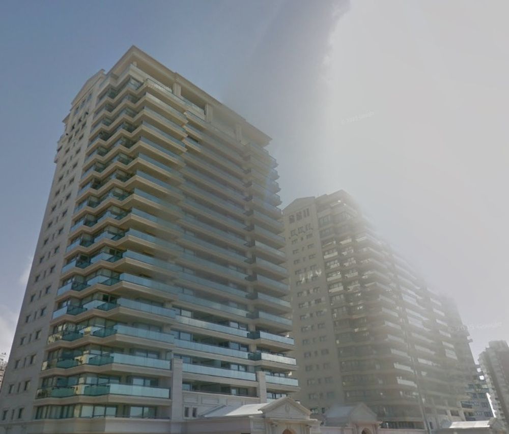 Fachada del Edificio Imperiale, lugar donde está en prisión domiciliaria Daniela Cabral