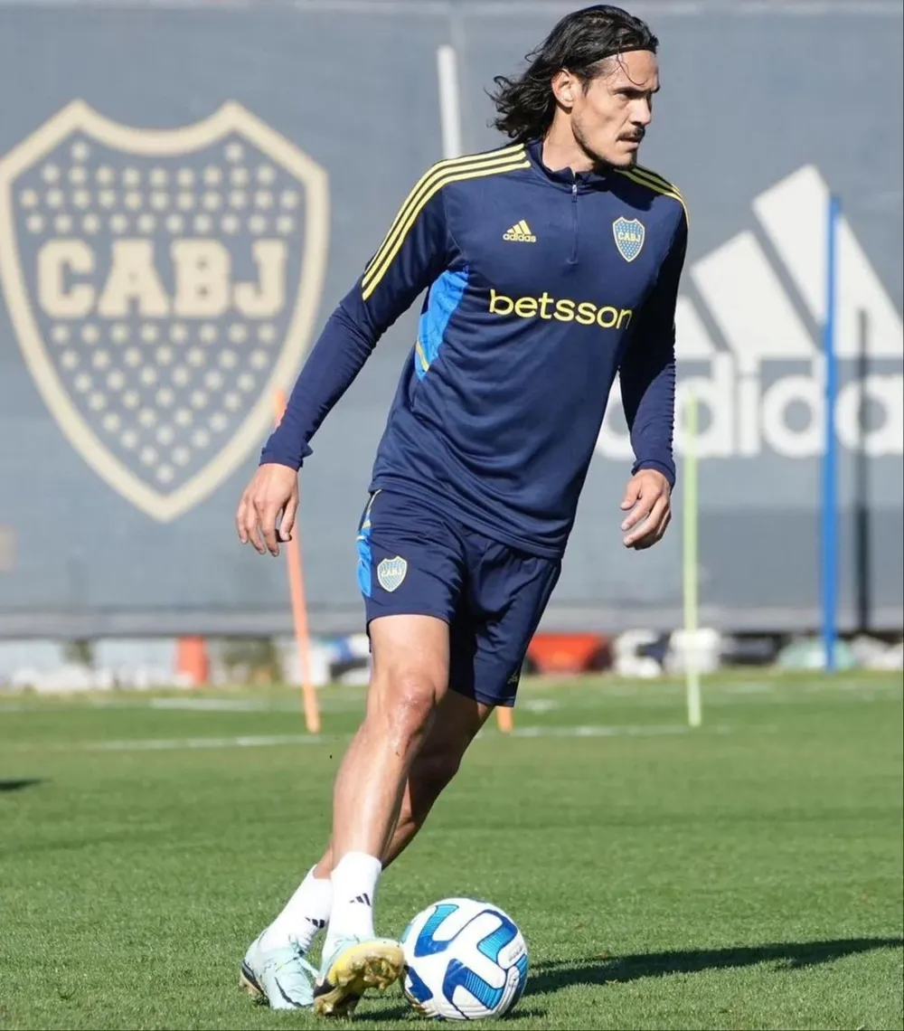 Edinson Cavani entrenó con Boca Juniors pensando en Nacional