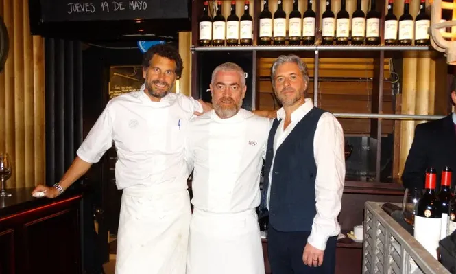 Juan Pablo Clerici, Alex Atala y Roberto Behrens