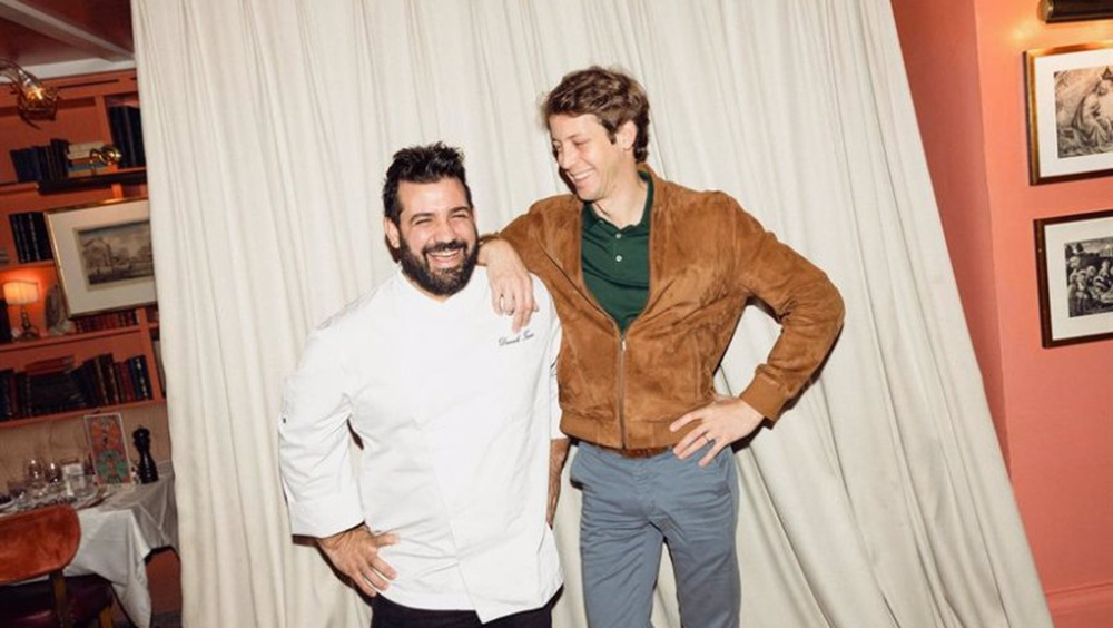 Tigrane Seydoux, fundador de Big Mamma, y el chef ejecutivo Daniele Tasso