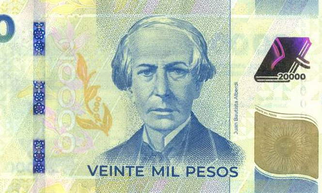 China se asegura la fabricación de los nuevos billetes de $20.000