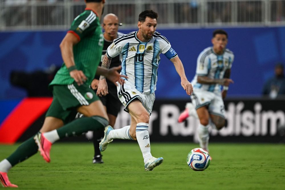 Lionel Messi de Argentina ante Argelia por el Mundial 2026&nbsp;