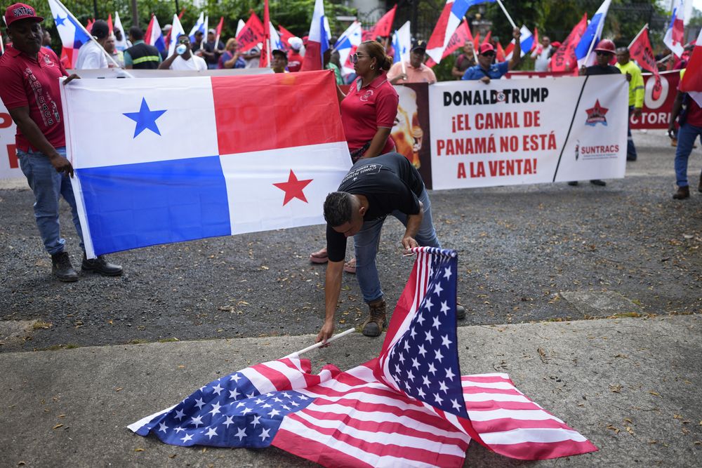 Protestas en Panamá contra Trump