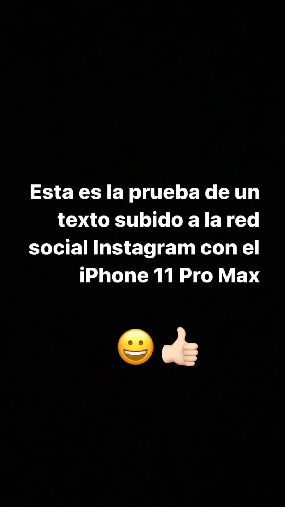 Captura de pantalla y uso de emoticones en Instagram en la versión de iOS