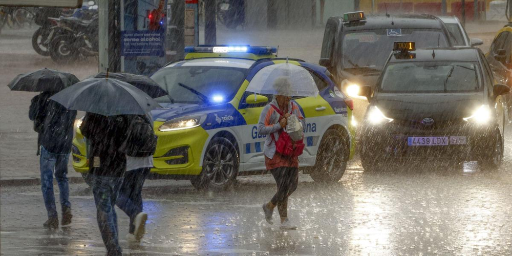Lluvias en Cataluña y Valencia.