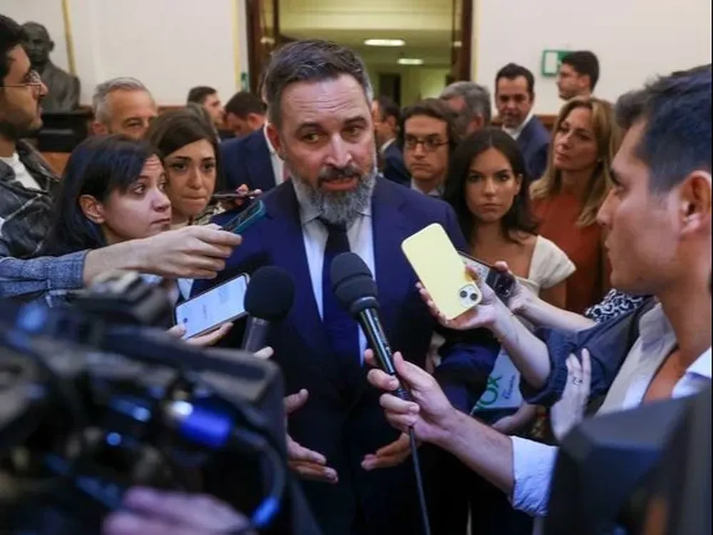 El líder de Vox, Santiago Abascal