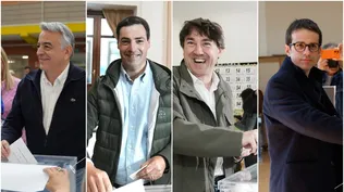 El voto de los candidatos.