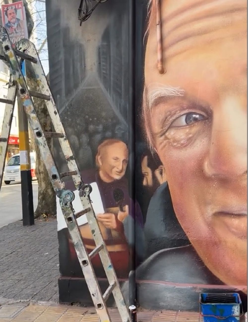 El nuevo mural pintado por José Gallino