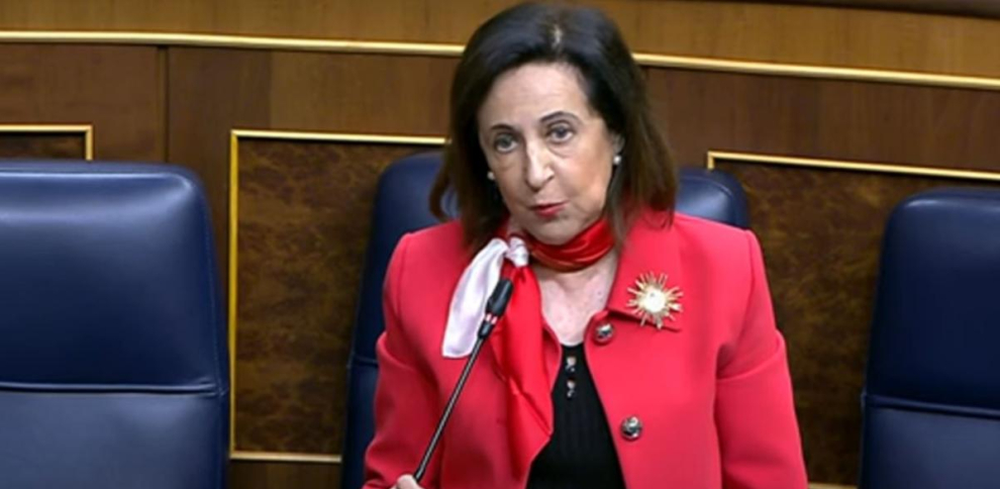 Margarita Robles en la sesión de control del Congreso