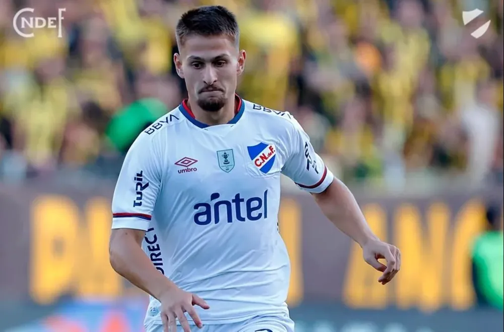 Bruno Damiani en su debut en Primera división