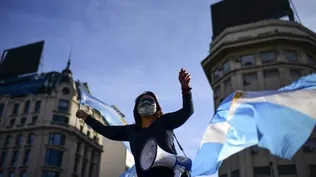 Protestas contra el gobierno argentino por nuevas restricciones sanitarias