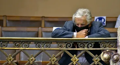Archivo. José Mujica en las barras de la Cámara de Diputados durante el homenaje al PCU por sus 100 años