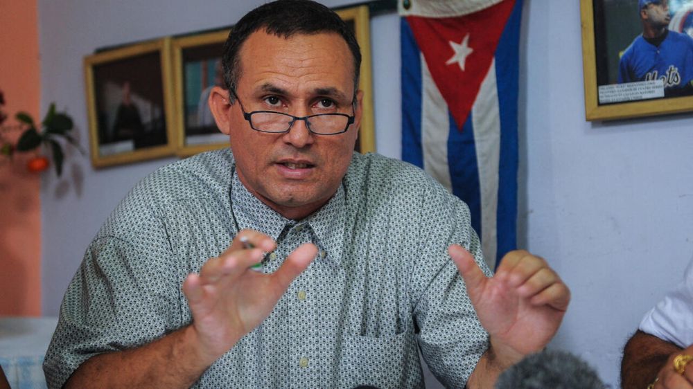 El líder opositor cubano José Daniel Ferrer en rueda de prensa, en La Habana, Cuba.&nbsp;