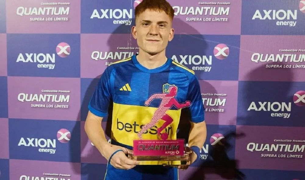 Valentín Barco fue elegido la figura del partido ante Talleres