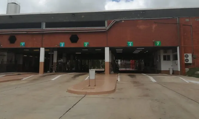 La planta de Villa Rodríguez, este lunes durante el paro de trabajadores.