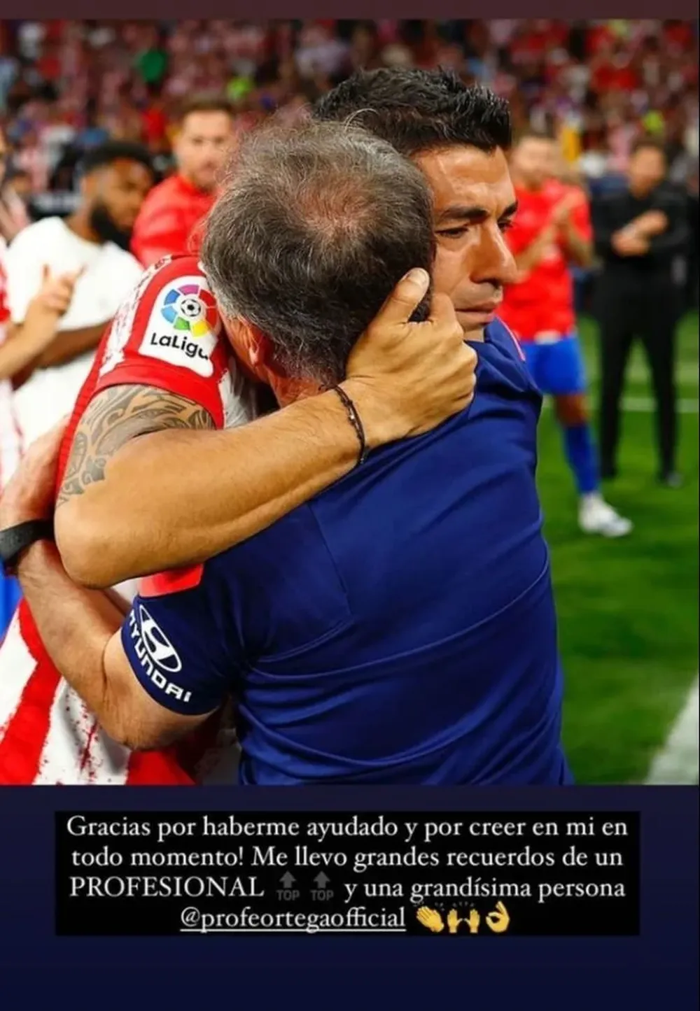 El mensaje de Suárez al Profe Ortega