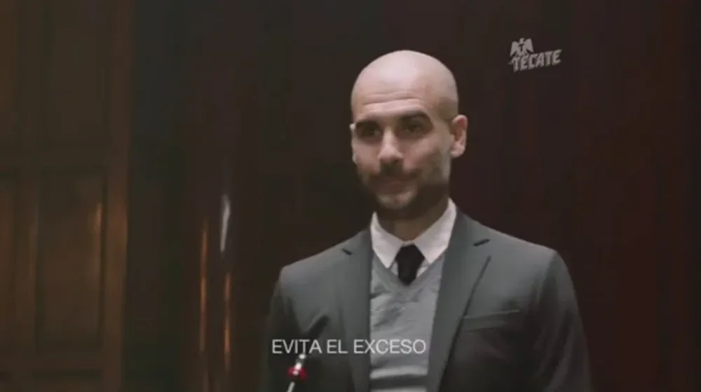 Pep Guardiola en el aviso