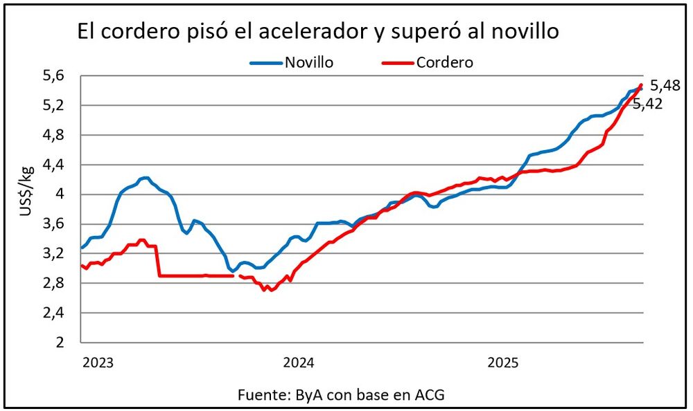 Precios del cordero