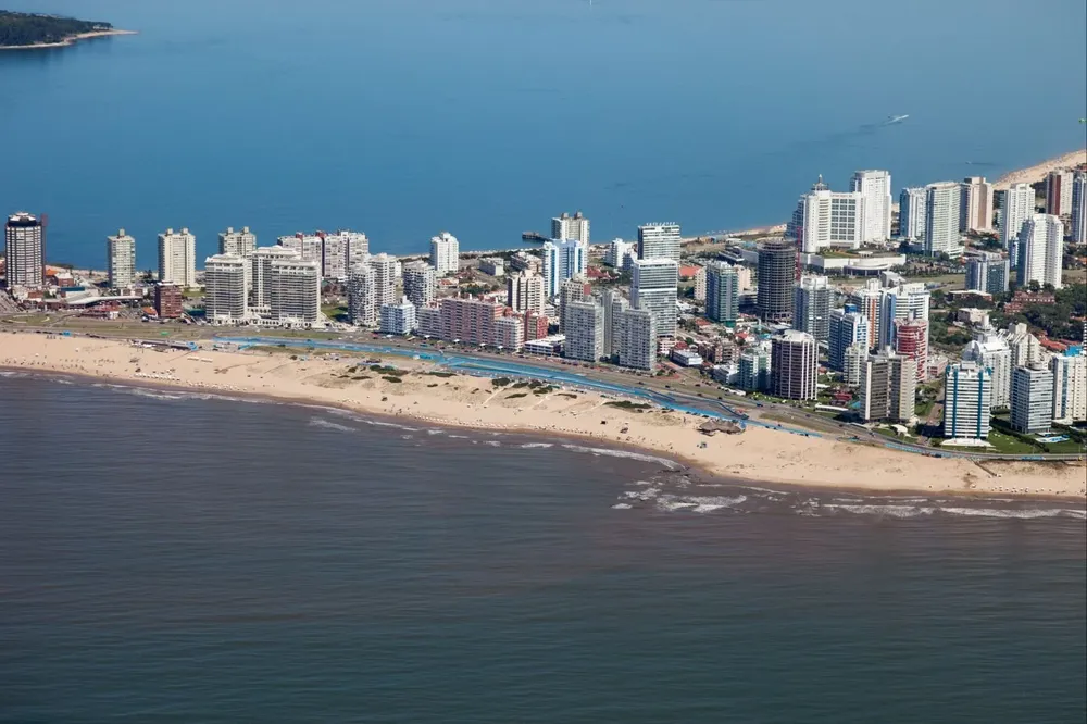 Vista aérea de Punta del Este (archivo)