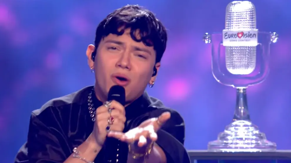 El joven JJ, quien le dio el triunfo a Austria en Eurovision 2025.