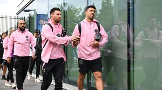 Luis Suárez y Lionel Messi, jugadores de Inter Miami