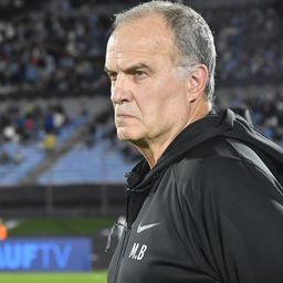 Marcelo Bielsa, técnico de la selección de Uruguay