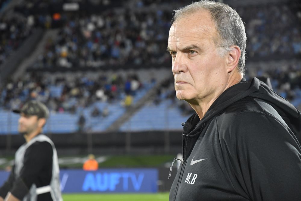 Marcelo Bielsa, técnico de la selección de Uruguay