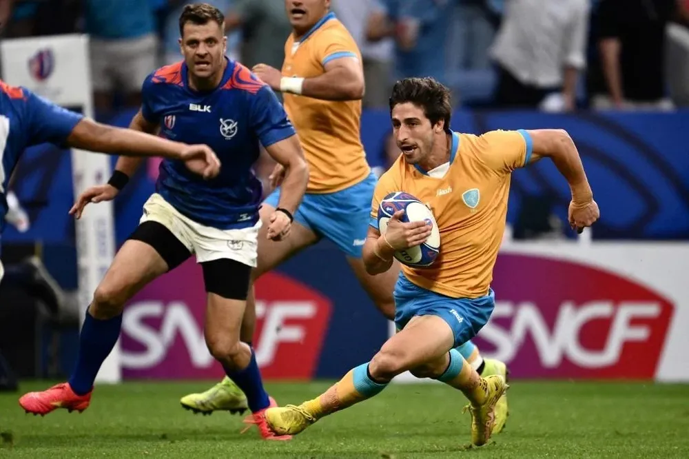 Santiago Arata en acción ante Namibia