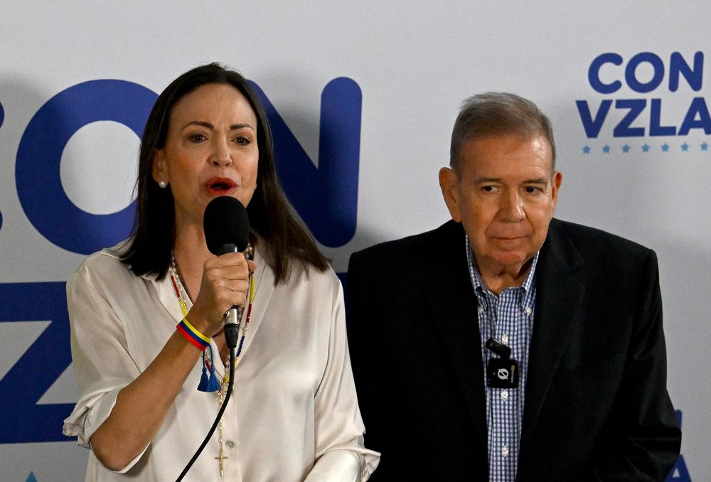 María Corina Machado y Edmundo González