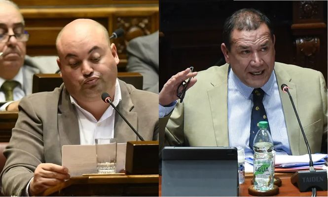 Nicolás Viera y Sebastián da Silva, senadores de la República