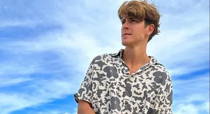 Marcos en la playa Pocitos
