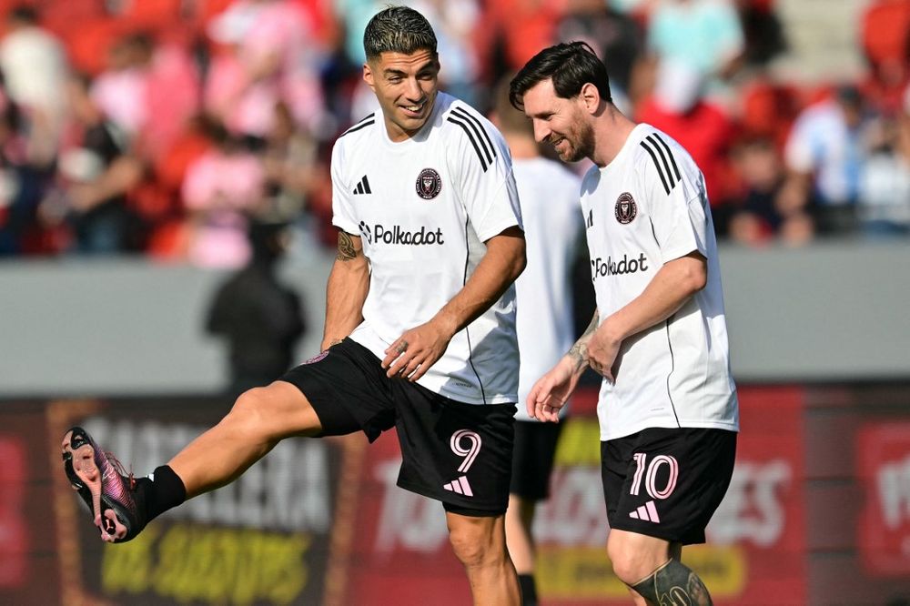 Luis Suárez y Lionel Messi en Panamá