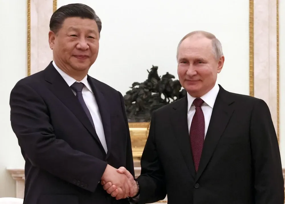 Los presidentes de China, Xi Jinping, y de Rusia, Vladimir Putin.