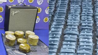 Parte del hachís encontrado en las otras dos operaciones que culminaron con incautaciones de esta droga