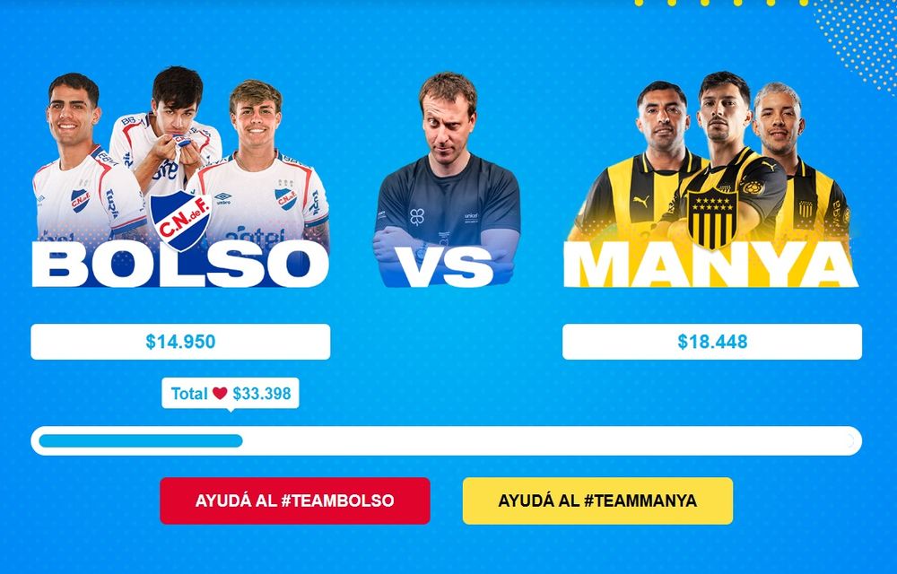 Clásico digital solidario entre Peñarol y Nacional