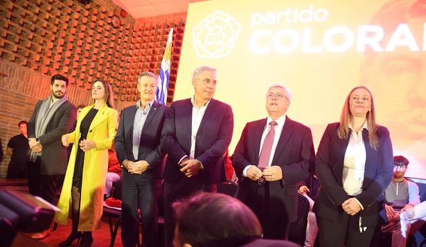 Los seis precandidato del Partido Colorado en homanaje a José Batlle y Ordóñez