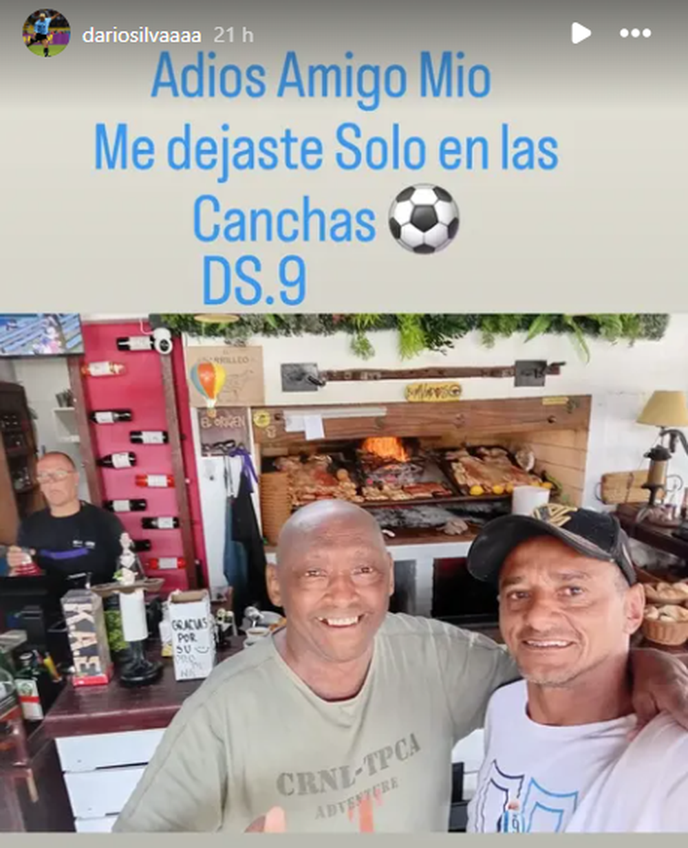 El recuerdo de Darío Silva para Daniel 