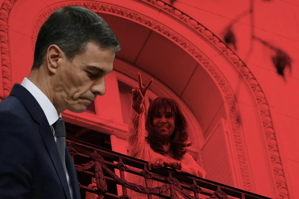 Pedro Sánchez se mira en el espejo de Cristina Kirchner.