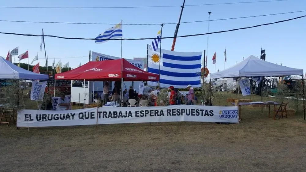 Stand del movimiento Un solo Uruguay en la Expoactiva 2018.
