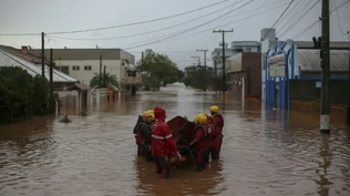 Foto de las inundaciones en Brasil